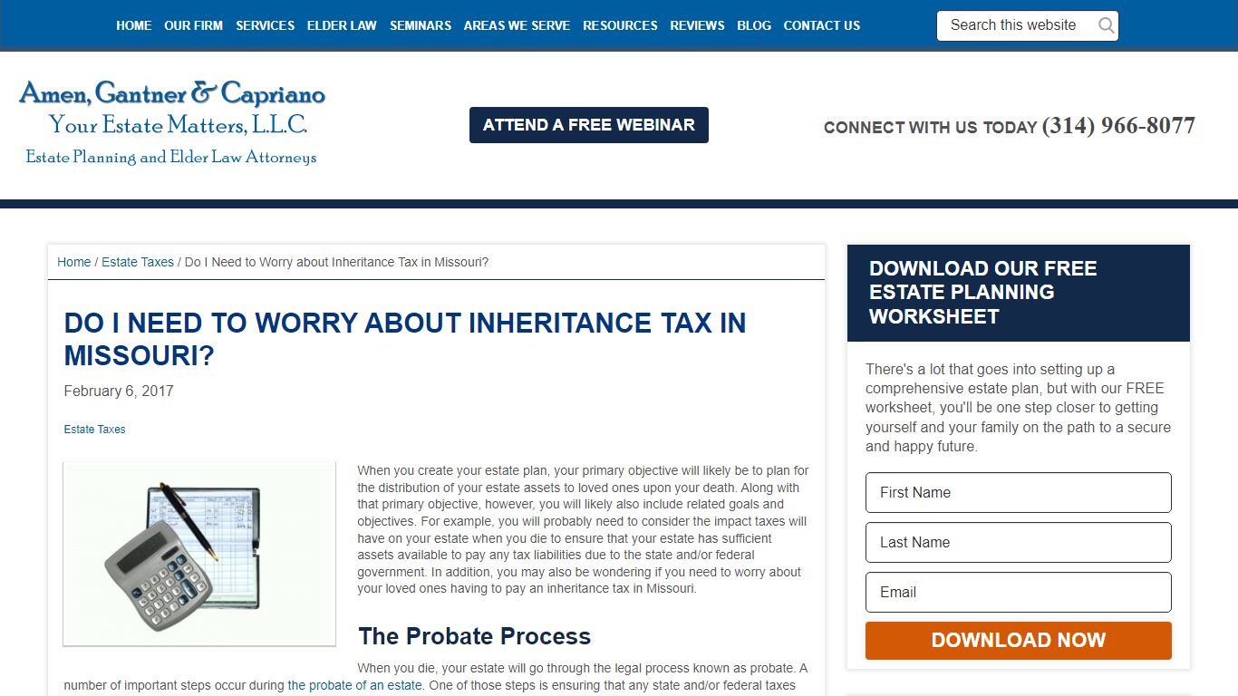 Do I Need to Worry about Inheritance Tax in Missouri?